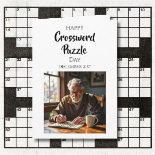 Carte Joyeuse Journée des mots croisés 21 décembre