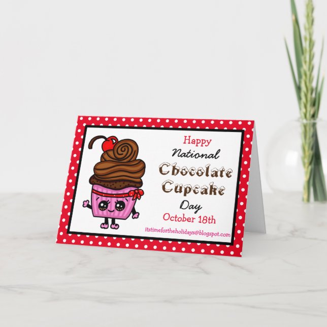 Carte Joyeuse Journée nationale de la cupcake - 18 octob (Devant)
