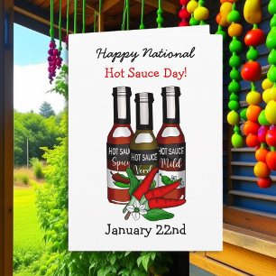 Carte Joyeuse Journée nationale de la sauce piquante 2