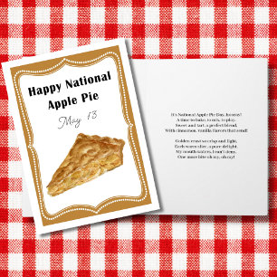 Carte Joyeuse Journée nationale de la tarte aux pommes l
