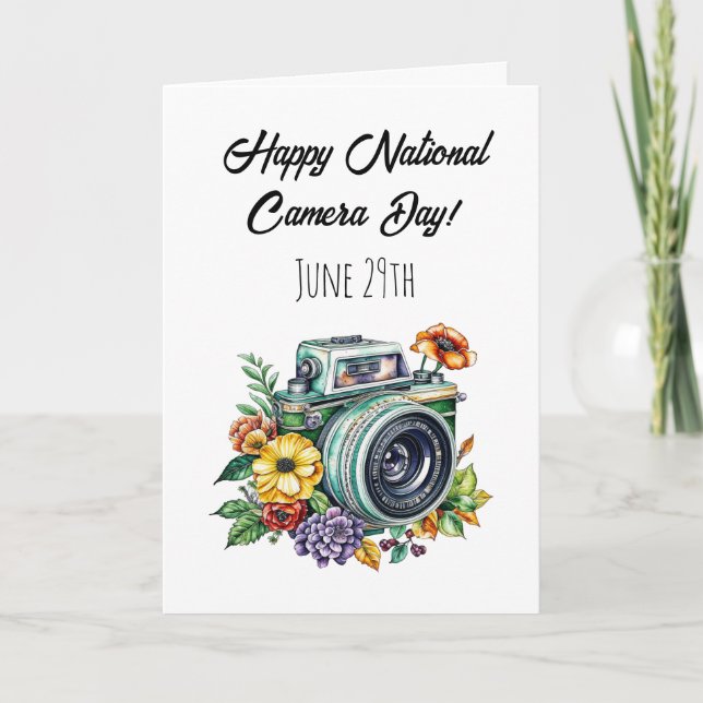 Carte Joyeuse Journée nationale de l'appareil photo | 29 (Devant)
