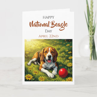 Carte Joyeuse Journée nationale du Beagle | 22 avril