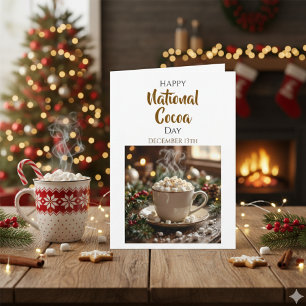 Carte Joyeuse Journée nationale du cacao ! 13 décembre