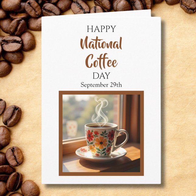 Carte Joyeuse Journée nationale du café - 29 septembre (Créateur téléchargé)