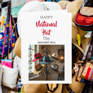 Carte Joyeuse Journée Nationale du Chapeau 15 janvier
