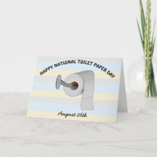 Carte Joyeuse Journée nationale du papier toilette Vacan
