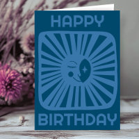 Joyeuse Lune de lumière HEUREUX ANNIVERSAIRE Custo