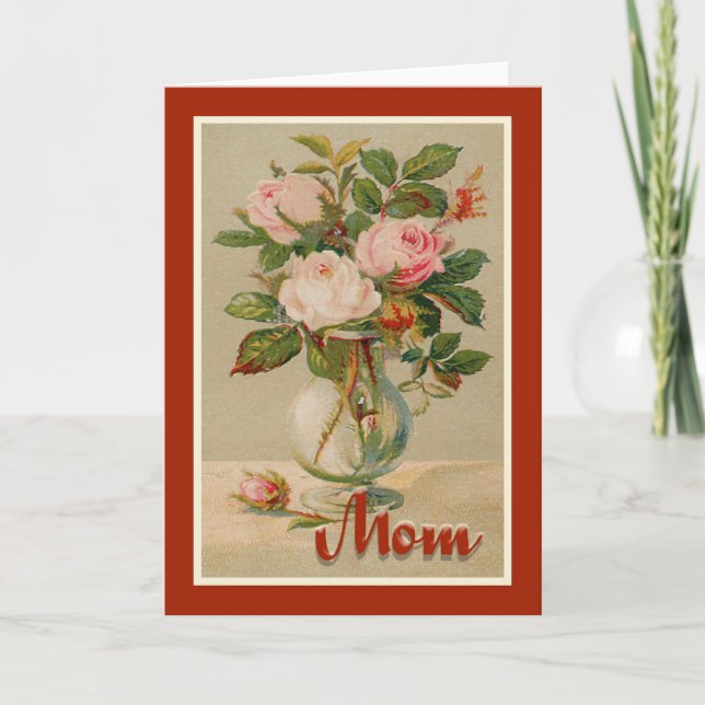 Carte Joyeuse maman de la fête des mères (Devant)