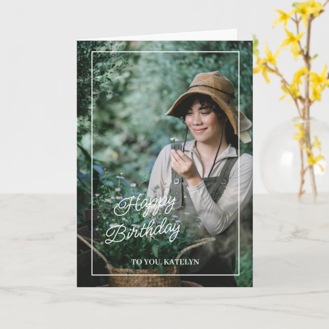 Carte Joyeuse Moments Anniversaire (Fleur jaune)