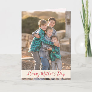 Carte Joyeuse photo de la Fête des Mères