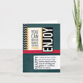 Carte joyeuse pliée 4"x5.6" vierge