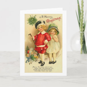 Carte Joyeuse pour enfants de Noël