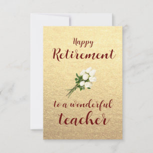 Carte Joyeuse retraite professeur merci