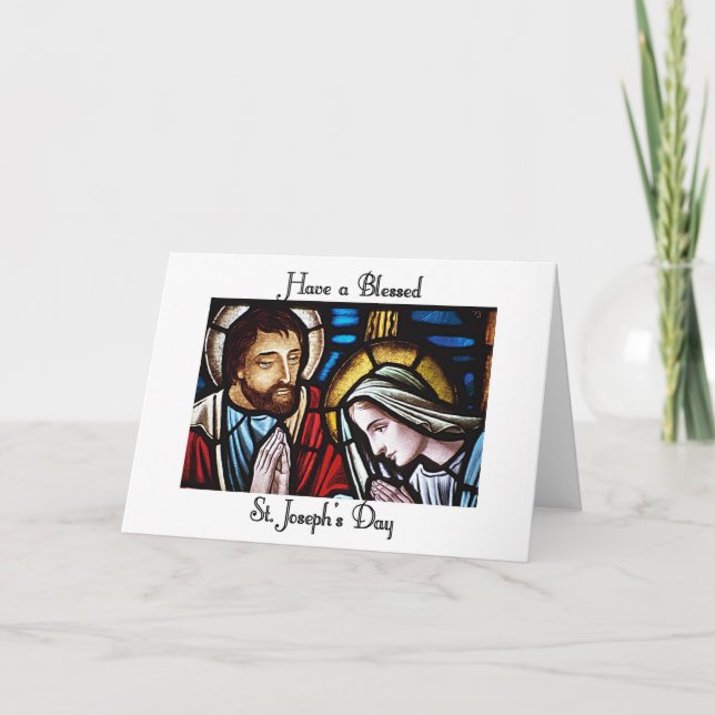 Carte Joyeuse Saint-Joseph's Day (Devant)