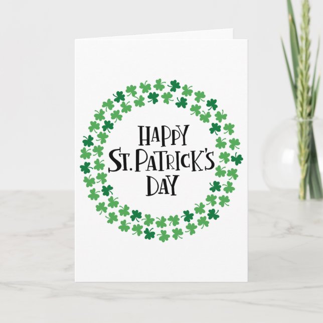 Carte Joyeuse Saint-Patrick 1  (Devant)