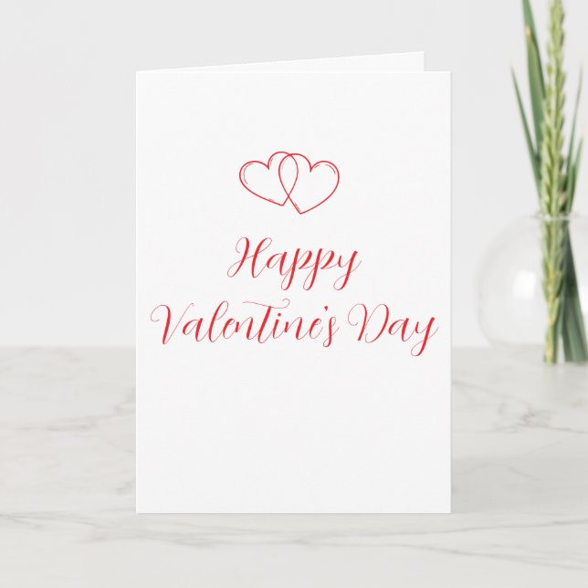 Carte Joyeuse Saint-Valentin (Devant)