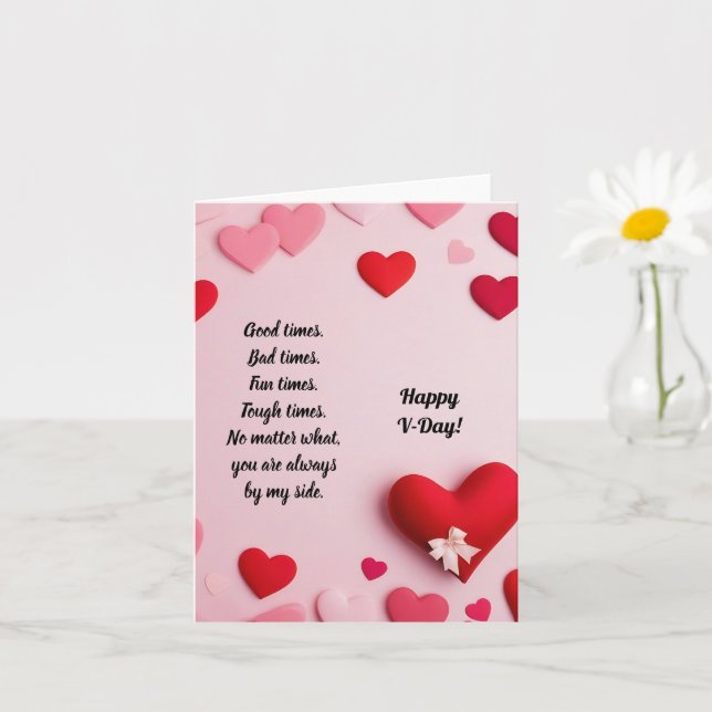 Carte Joyeuse Saint-Valentin (Petite plante)