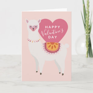 Carte Joyeuse Saint-Valentin   Amour de Lama