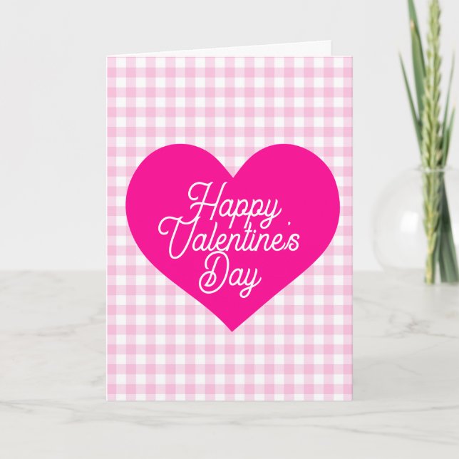 Carte Joyeuse Saint-Valentin cœur Fête (Devant)