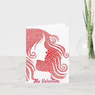 Carte Joyeuse Saint-Valentin coeurs rouges