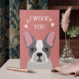 Carte Joyeuse Saint Valentin de la part du chien