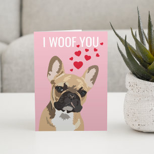 Carte Joyeuse Saint-Valentin de la part du chien   Boule