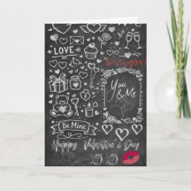 Joyeuse Saint-Valentin - Tableau à la craie d'amou