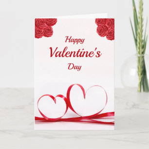 Carte Joyeuse Saint-Valentin Vœux sincères Pliable