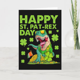 Carte Joyeuse St Pat T-rex Day Dinosaure St Patricks Day