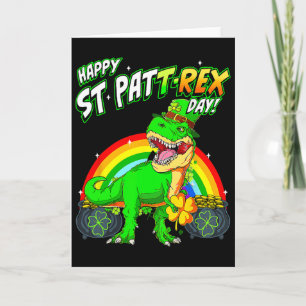 Carte Joyeuse St Pat Trex Day St Patricks Day Mignon Din