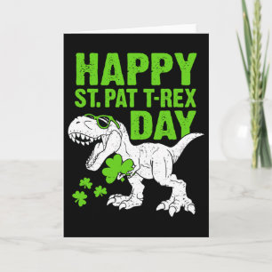 Carte Joyeuse St Pat Trex Day St Patricks Dinosaure Tout