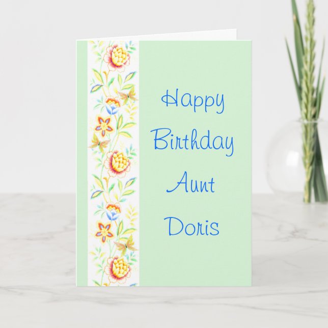Carte Joyeuse tante Doris (Devant)