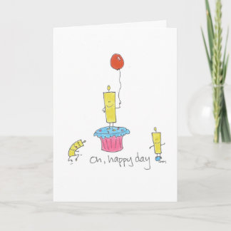 Carte Joyeuses bougies d'anniversaire