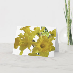 Carte Joyeuses Daffodiles de la Fête des Mères