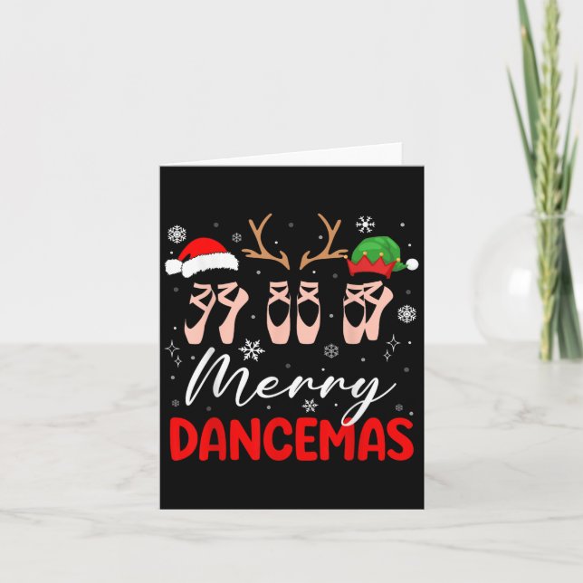 Carte Joyeuses Dancemas Ballet de Noël Scute Ss Cute Sss (Devant)