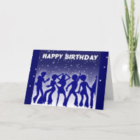 Joyeuses danseuses disco d'anniversaire