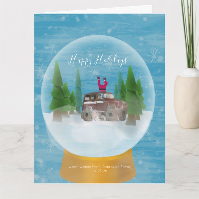 Carte joyeuses fêtes  (Devant)