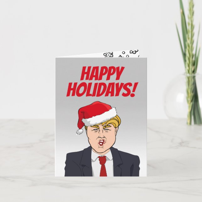 Carte Joyeuses fêtes de Donald Trump (Devant)