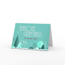 Carte Joyeuses Fêtes d'hiver pour entreprises