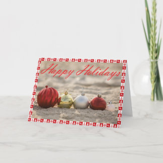 Carte Joyeuses fêtes - Ornements