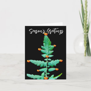 CARTE JOYEUSES FÊTES PHOTO TOMATO TREE