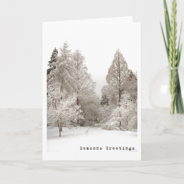 Carte Joyeuses Fêtes Winter Wonderland Cartes (Devant)
