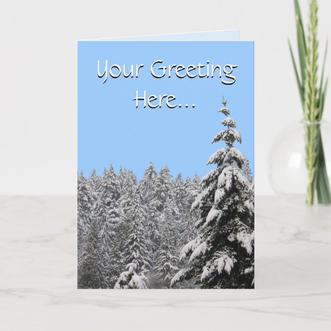 Carte Joyeuses Fêtes Winter Wonderland Cartes (Devant)