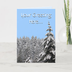 Carte Joyeuses Fêtes Winter Wonderland Cartes