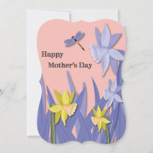 Carte Joyeuses jonquilles de la fête des mères