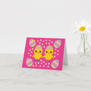 Carte Joyeuses Pâques Adorables poussins