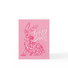 Joyeuses Pâques d'un mignon lapin