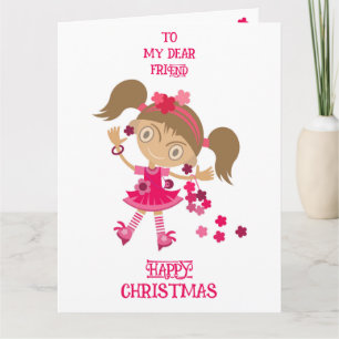 CARTE JOYEUSES VACANCES DE NOËL À UN AMI