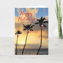 Joyeuses vacances Palm Trees & Stockings