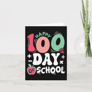 Carte Joyeux 100 Jours D'Enseignant 100E Jour De Scho